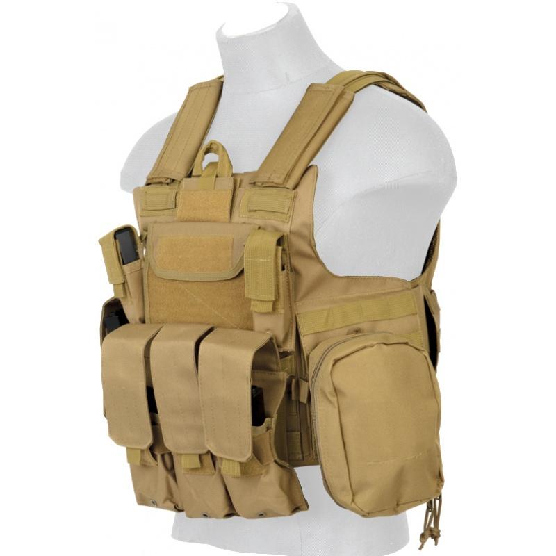 Everest Lancer Tactical MOLLE Rapid Response Maritime Plate Carrier (Nylon) - TAN - $107.00 at Everest