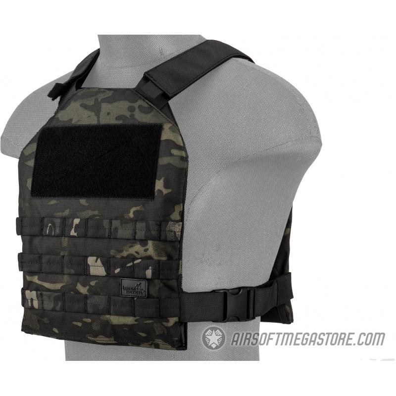Lancer Tactical Standard Issue 1000D Nylon Plate Carrier -  CAMO BLACK
