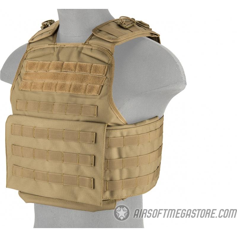 Everest Lancer Tactical Battle 1000D Nylon MOLLE Plate Carrier - TAN - $60.19 at Everest