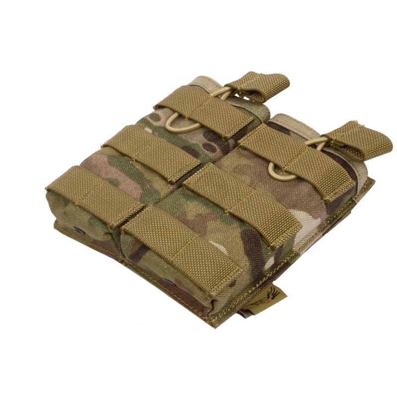 Flyye Industries Airsoft 1000D Double Magazine Pouch - MULTICAM