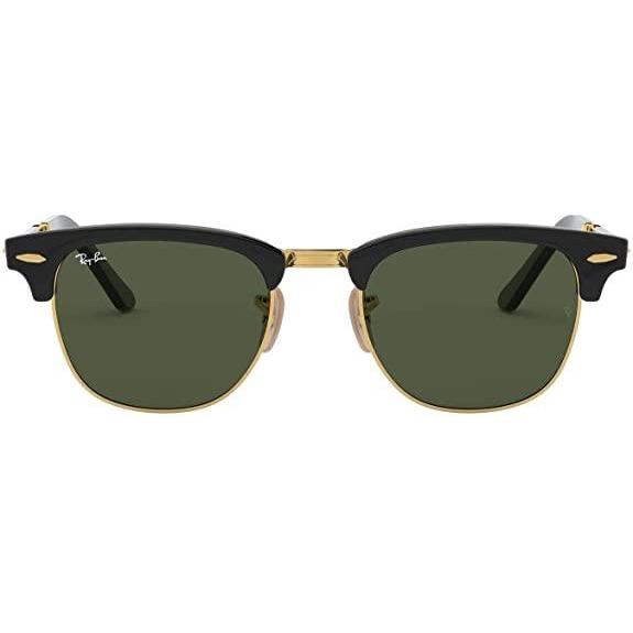 Everest Ray-Ban Rb2176 Clubmaster Folding Square Sunglasses Black/Green - $254.78 at Everest