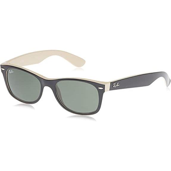 Everest Ray-Ban Rb2132 New Wayfarer Sunglasses Black on Beige/Green - $154.80 at Everest
