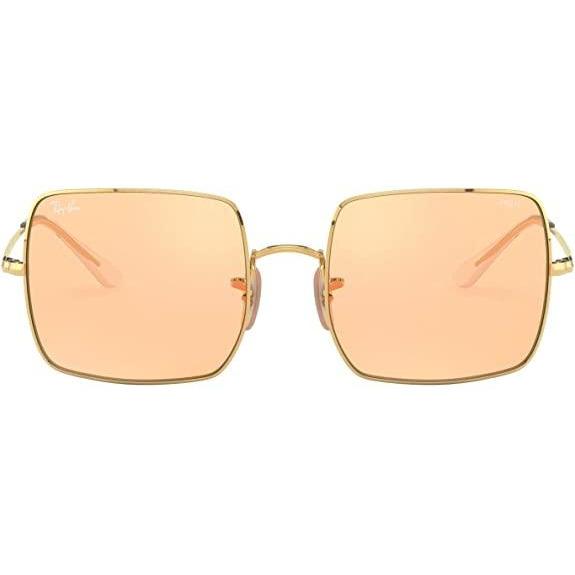Everest Ray-Ban Rb1971 Classic Metal Square Sunglasses Blue Havana/Orange Mirrored Gold - $197.80 at Everest