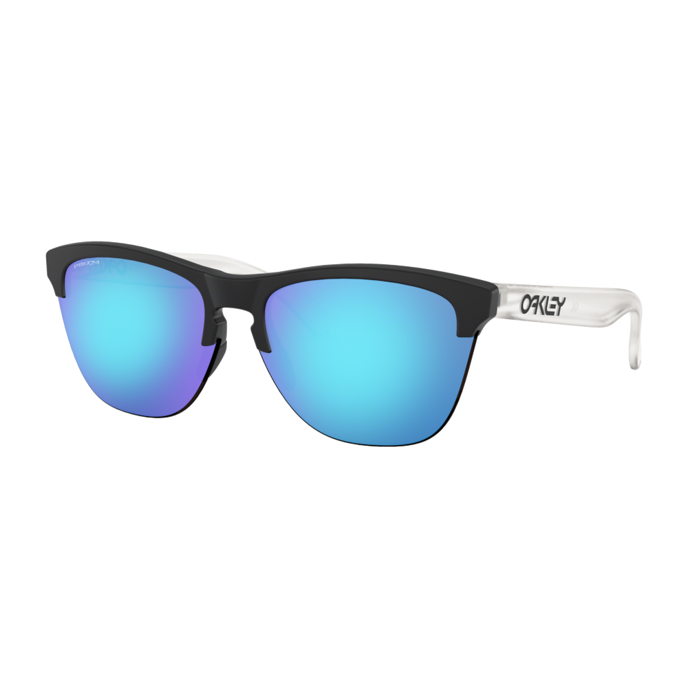 Everest Oakley Men's Frogskins Lite Sunglasses Matte Black/Prizm Sapphire - $156.95 at Everest