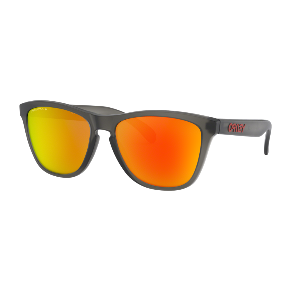 Everest Oakley Frogskins Square Sunglasses Matte Grey Smoke/Prizm Ruby Polarized - $178.45 at Everest