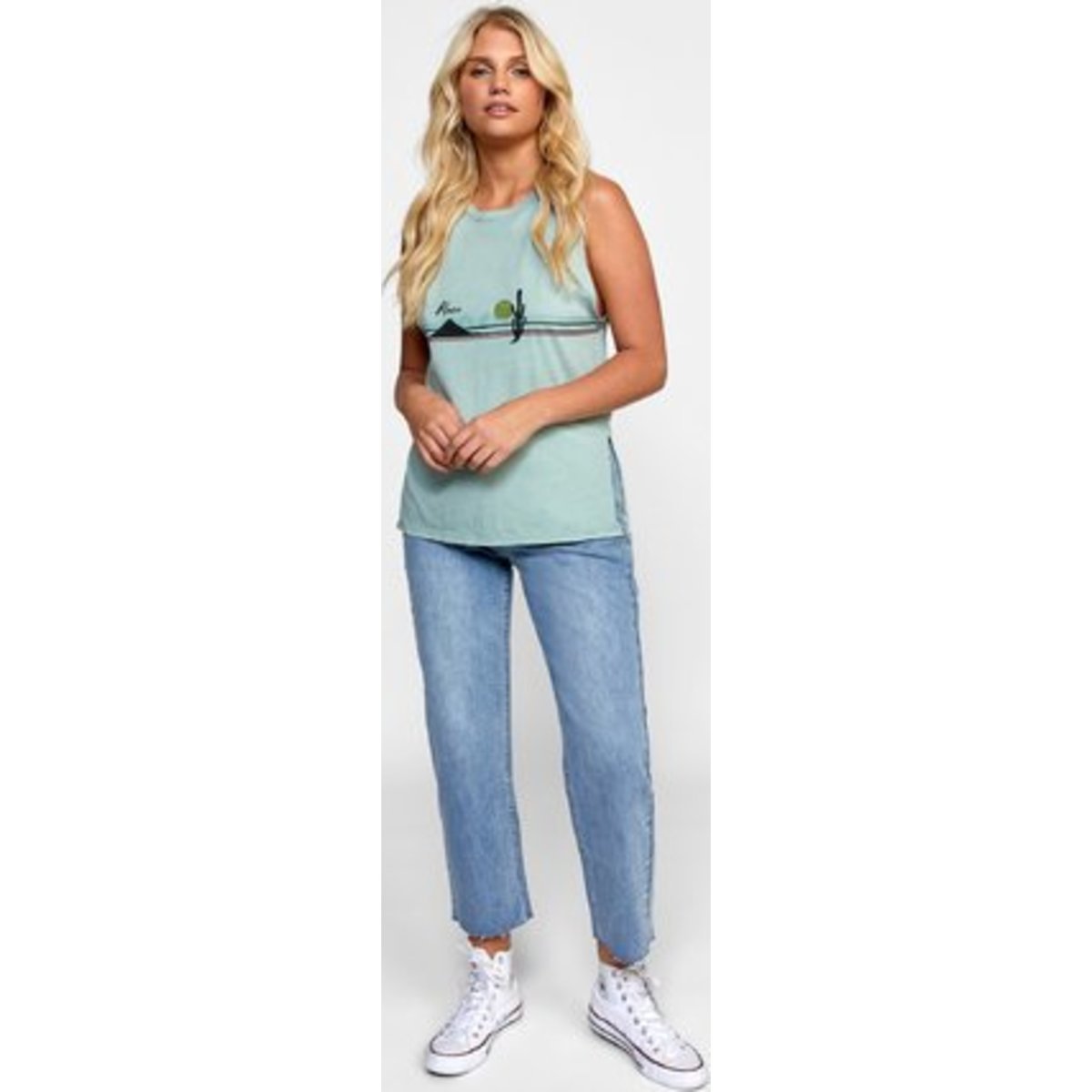 Everest OPEN PLAINS TANK - DUSTY TEAL / M/10 - $30.10 at Everest