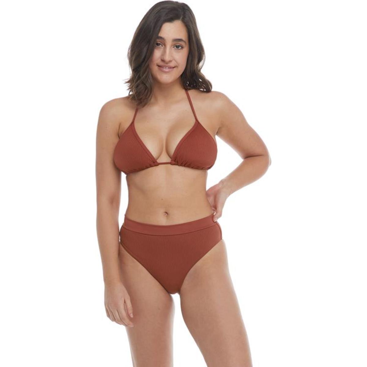 Everest Mindful Eco-Conscious Dita D-Cup Triangle Bikini Top - Spice - SPICE / D - $48.38 at Everest