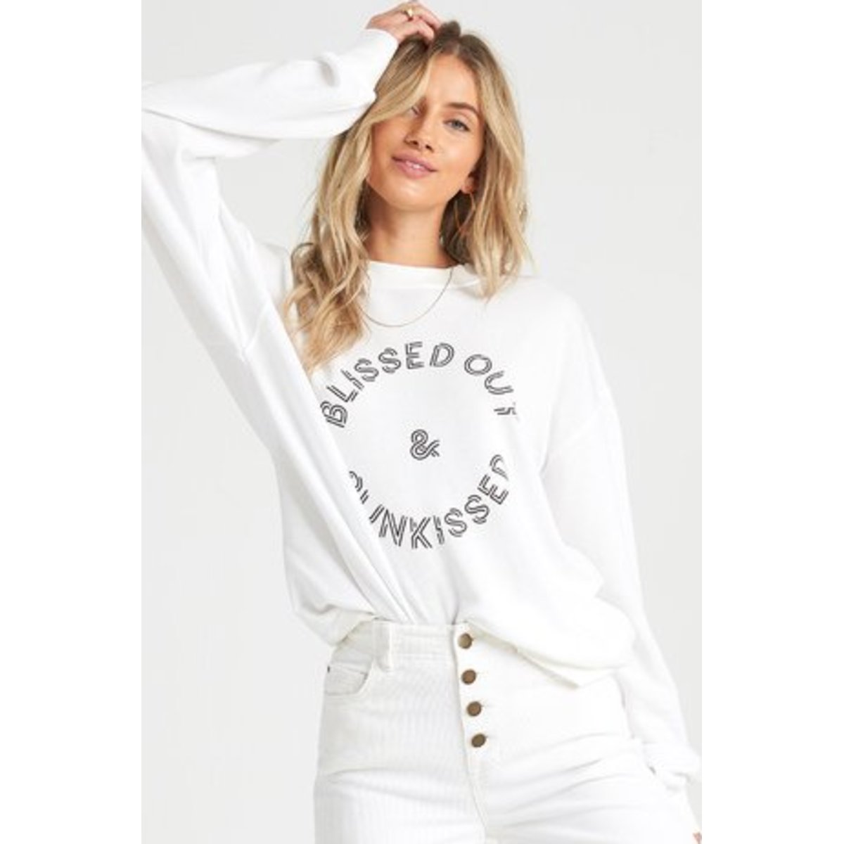 Blissed Out Fleece - SALT CRYSTAL / S/8
