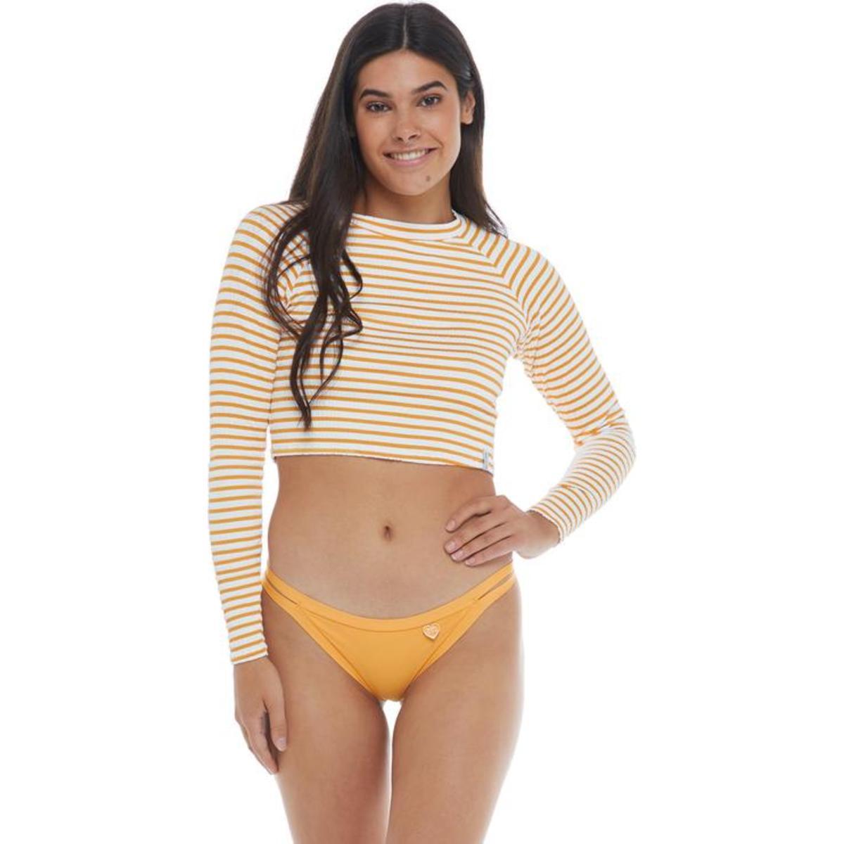 Everest French Riviera Let It Be Cropped Cross-Over Rash Guard - Sundream - SUNDREAM / L/G - $68.80 at Everest