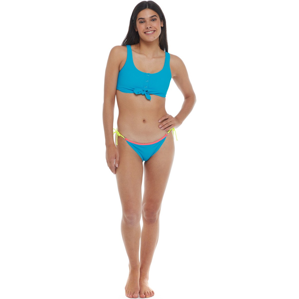 Everest Spectrum Kate Crop Tank Bikini Top  - Neon Blue - NEON BLUE / XLTG - $92.45 at Everest