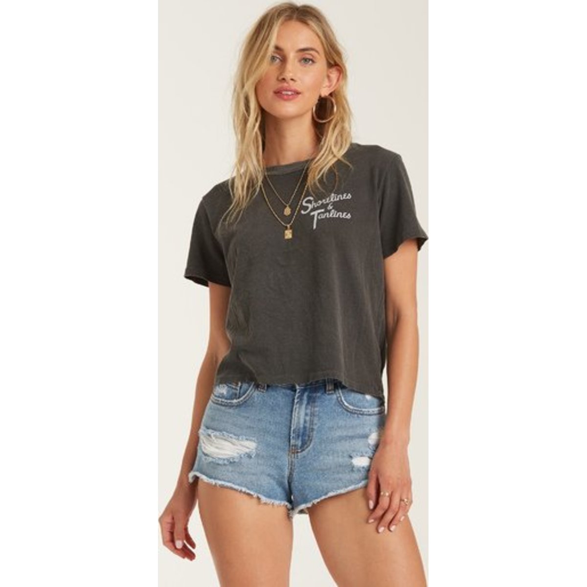 Everest Tanlines T-Shirt - OFF BLACK / XS/6 - $32.20 at Everest