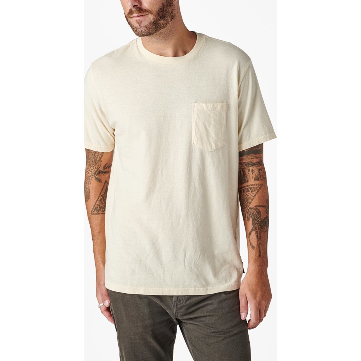 Everest MENS - CORNERSTONE POCKET TEE - OFF-WHTIE / X-Large - $37.62 at Everest