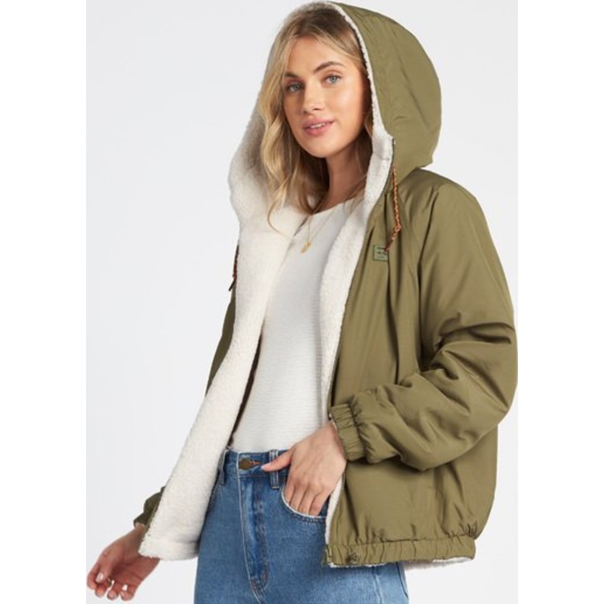 Boundary Reversible Fleece Jacket - ARMY / Medium