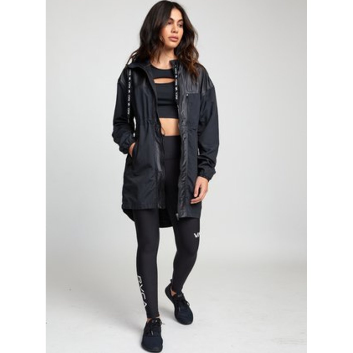 MATTE SHINE PARKA - BLACK / L/12