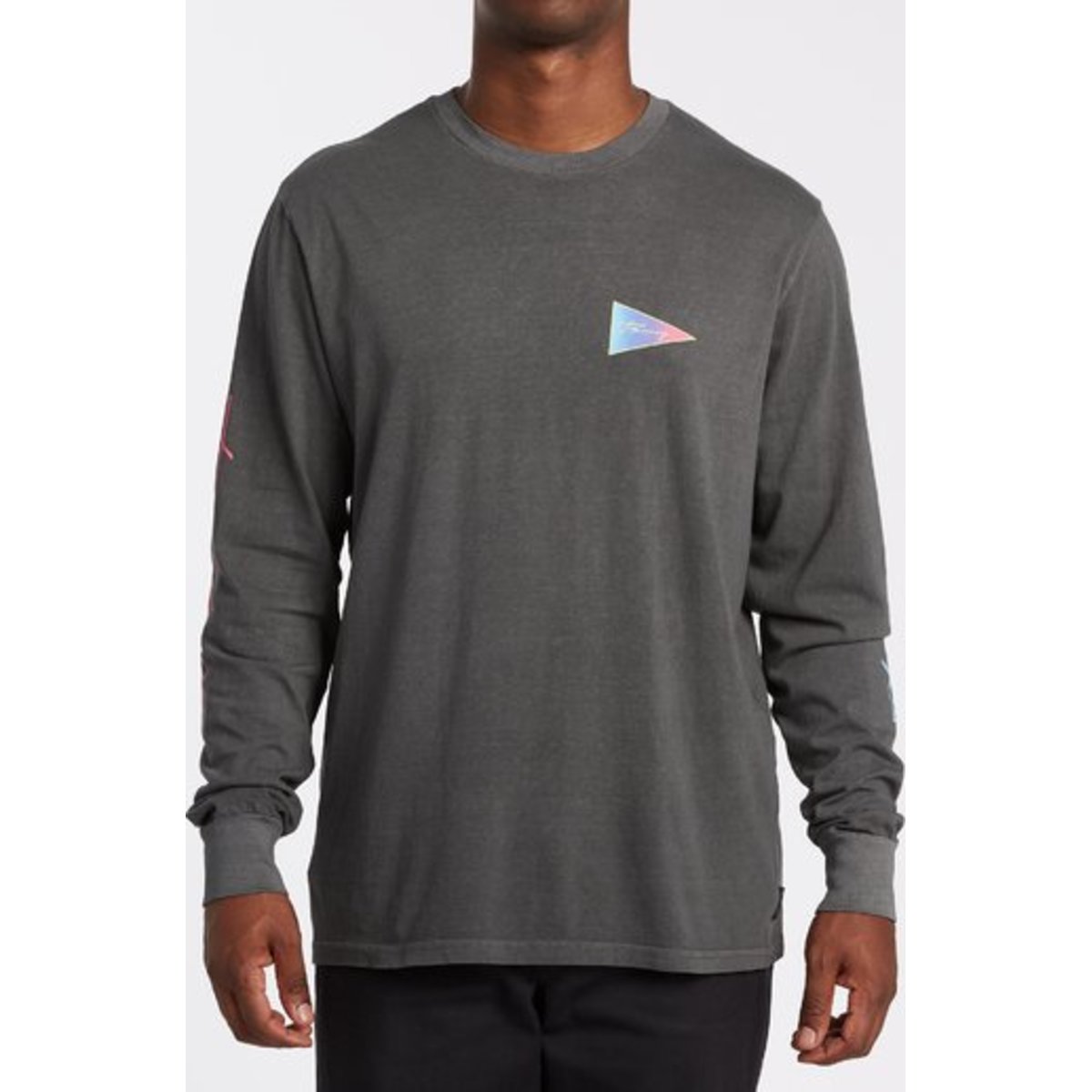 Everest Flag Long Sleeve T-Shirt - CHAR / XX-Large - $35.42 at Everest