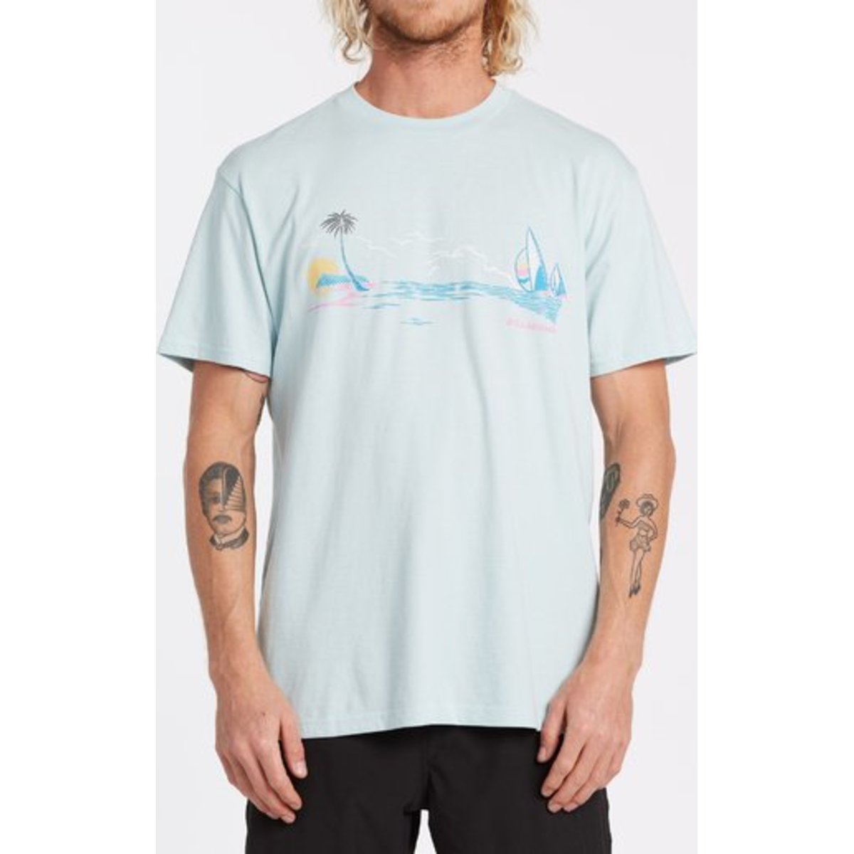 Everest Avenue Short Sleeve T-Shirt - COASTAL BLUE / X-Large - $27.90 at Everest
