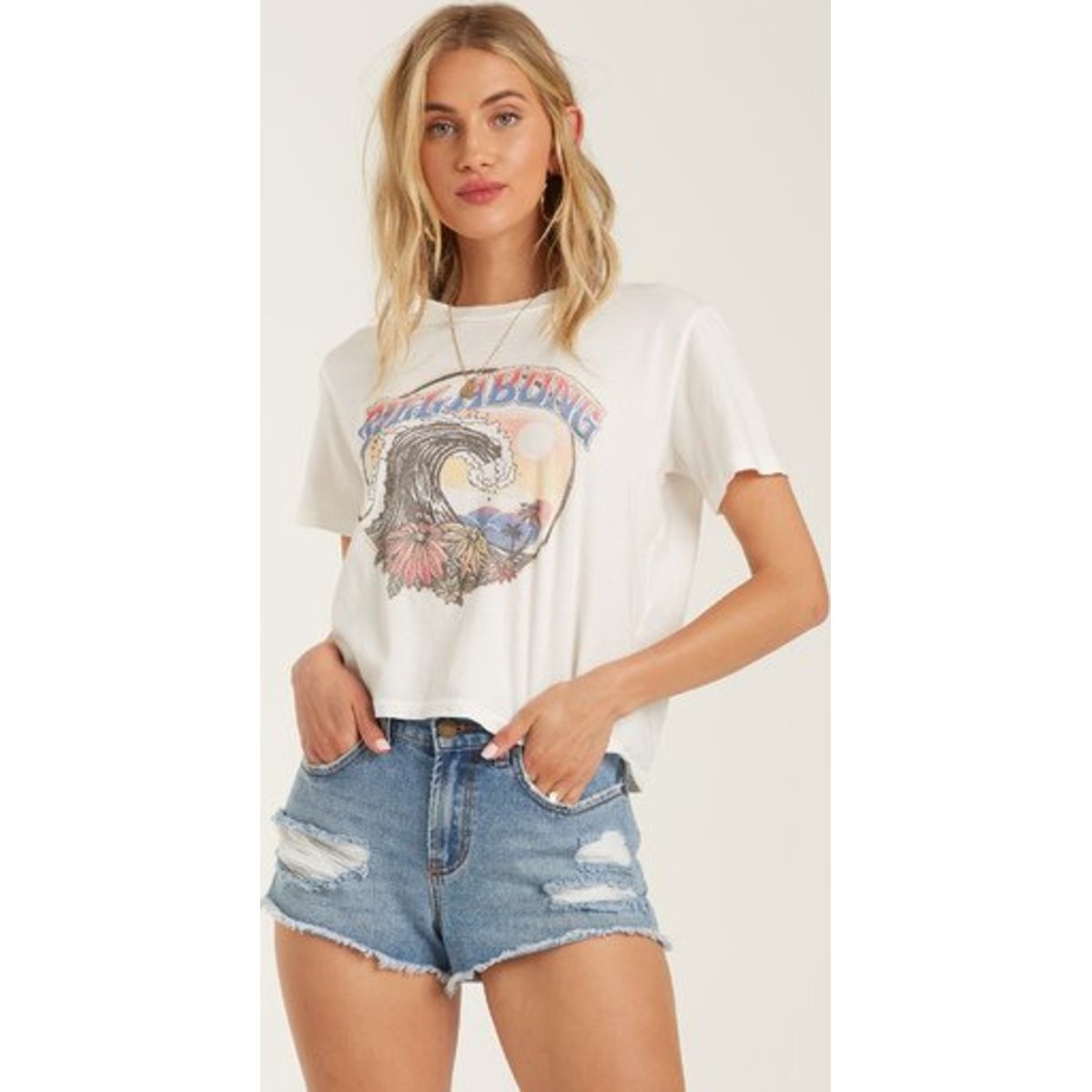 Everest Rock The Wave T-Shirt - SALT CRYSTAL / M/10 - $27.90 at Everest