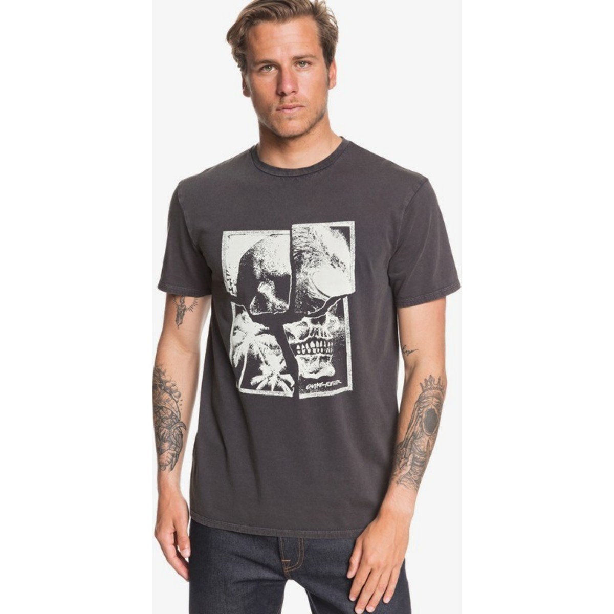 Everest Shattered Skull Tee - Black / Large - $34.40 at Everest