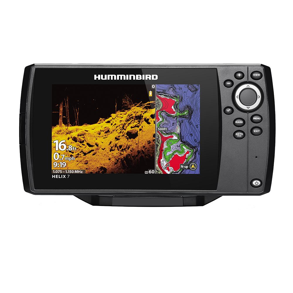 Humminbird HELIX(R) 7 CHIRP MEGA DI Fishfinder/GPS Combo G3 w/Navionics+ & Transom Mount Transducer