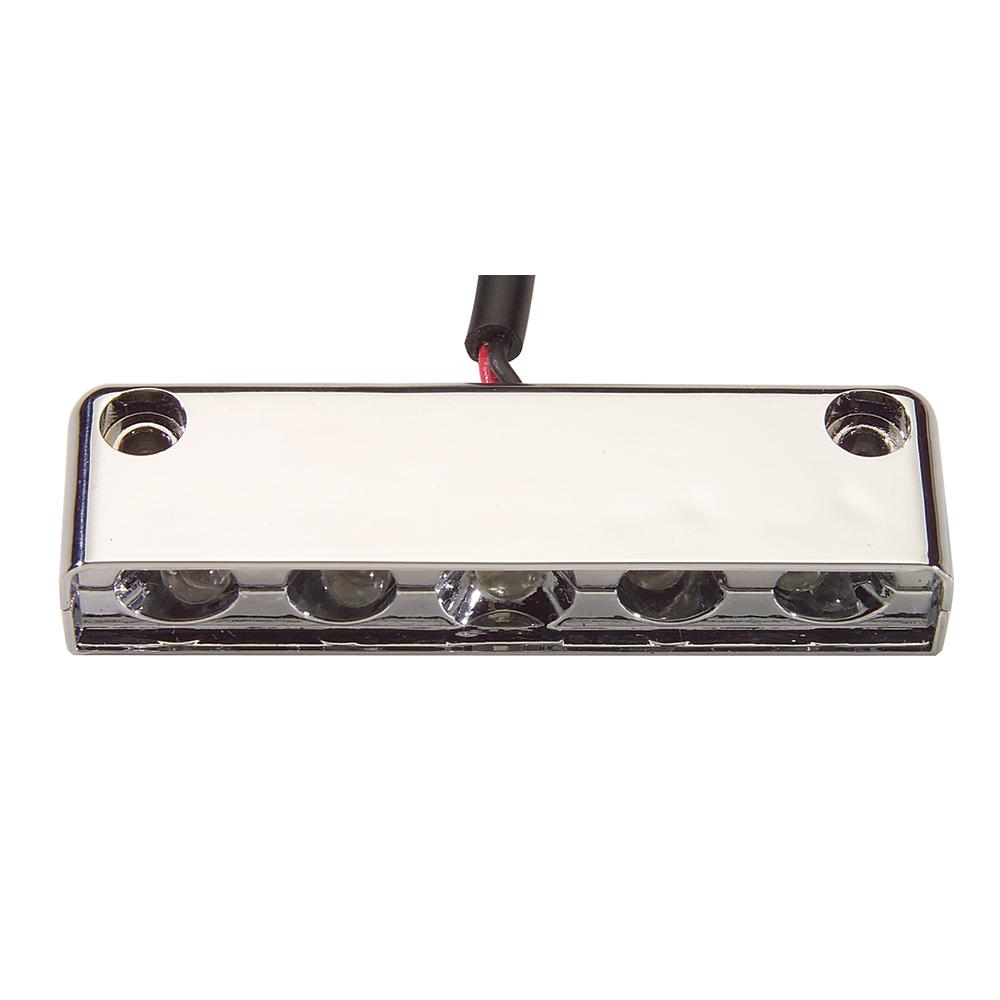 Innovative Lighting 5 LED Surface Mount Step Light - White w/Chrome Case