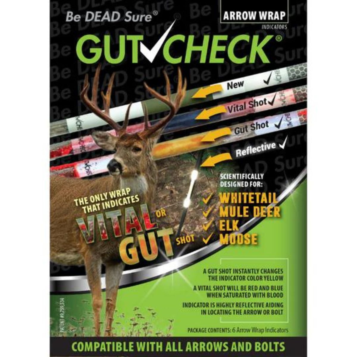 Inventive Outdoors Inventive Outdoors Gutcheck(R) Indicators Whitetail, Mule Deer, Elk, Moose Arrow Wrap Indicator - $14.97 at Everest