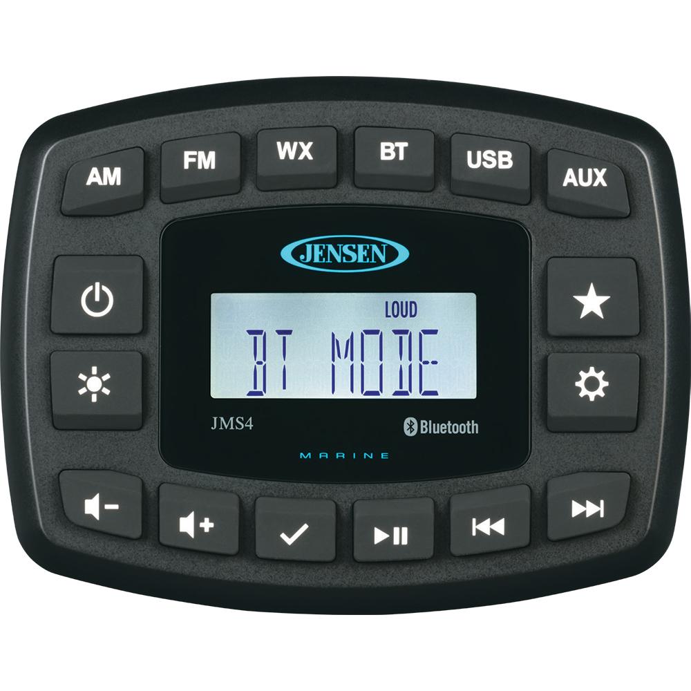 JENSEN 4 JMS4RTL Waterproof Bluetooth AM/FM/WB/USB Stereo - Black