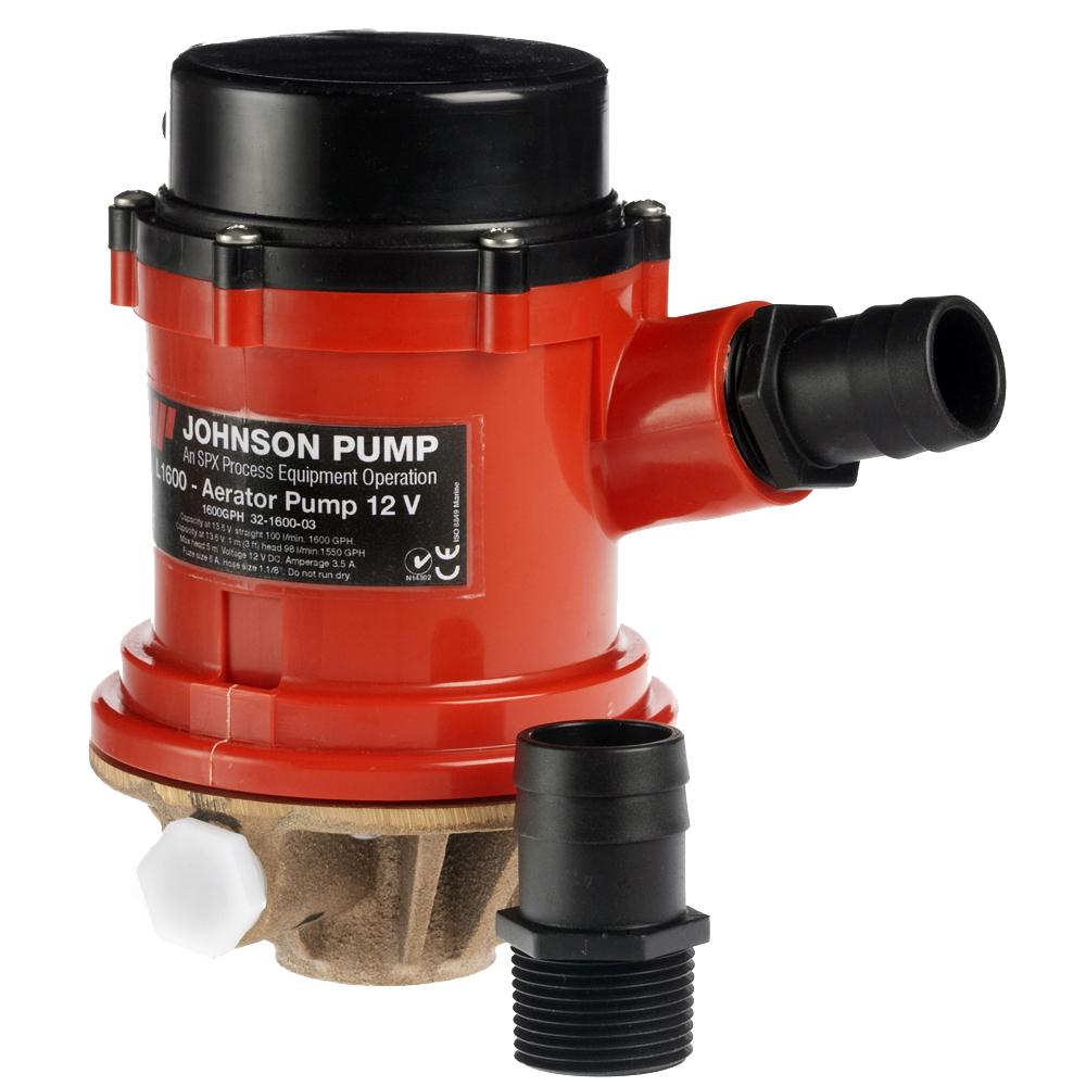 Everest Johnson Pump Pro Series 1600 GPH Tournament Livewell/Baitwell Pump - 12V - $214.00 at Everest