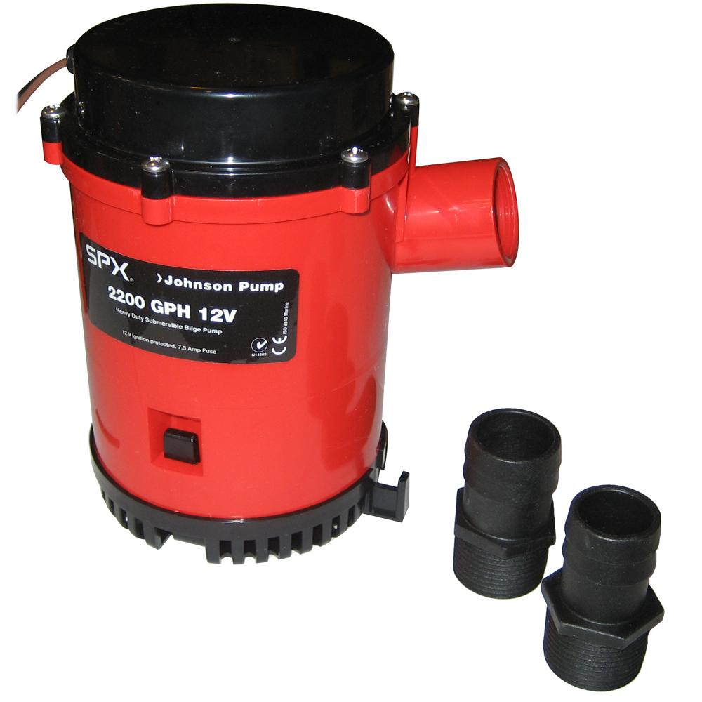 Everest Johnson Pump 2200 GPH Bilge Pump 1-1/8 Hose 12V Threaded Port - $158.07 at Everest