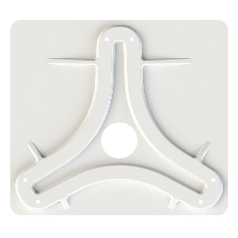 KING Jack(TM)/Omni Antenna Mounting Plate - White