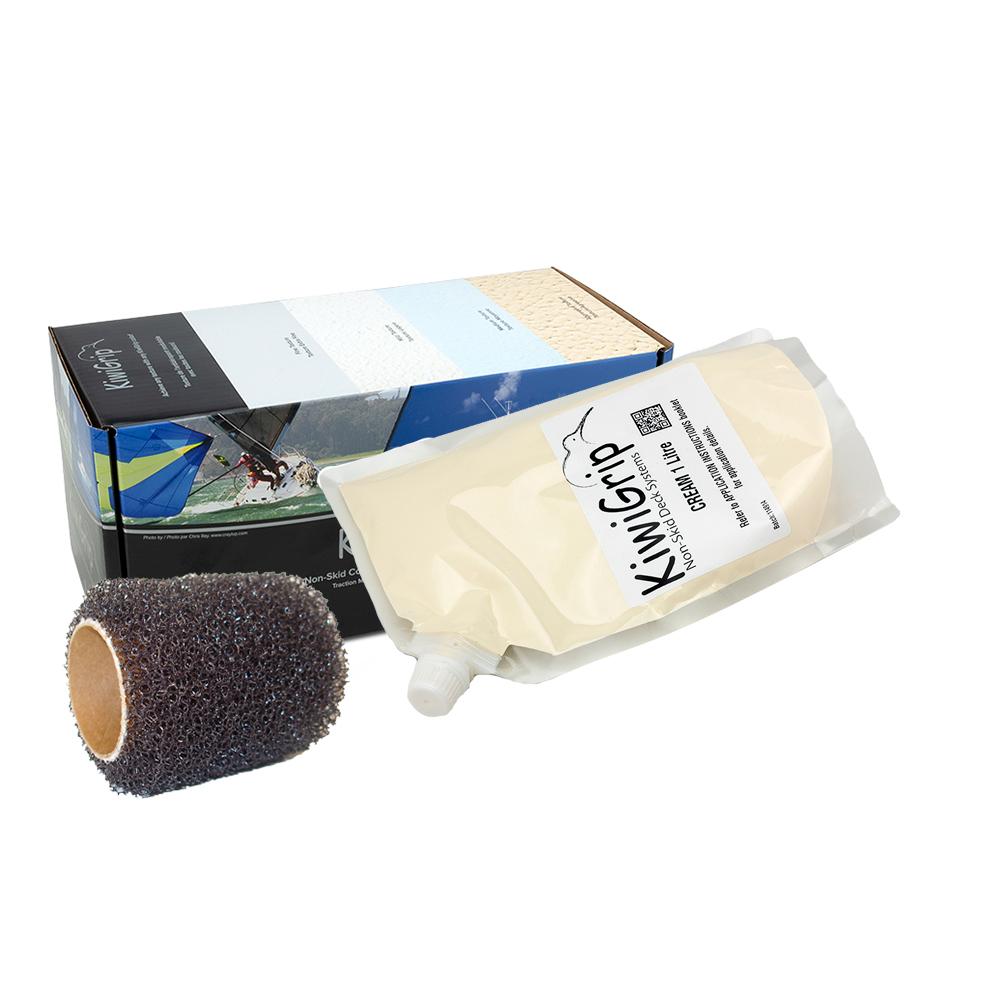 KiwiGrip 1 Liter Pouch - Cream w/4 Roller