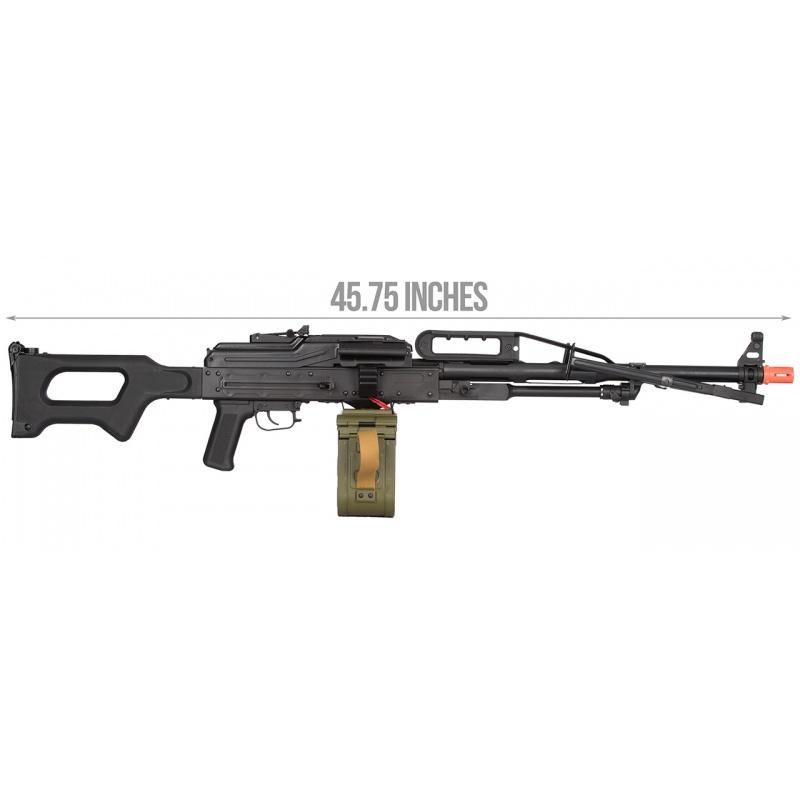 Everest LCT PKP Airsoft AEG Light Machine Gun - BLACK - $1016.50 at Everest