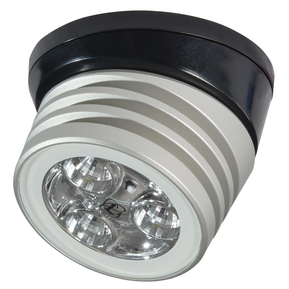 Everest Lumitec Zephyr LED Spreader/Deck Light -Brushed, Black Base - White Non-Dimming - $170.13 at Everest