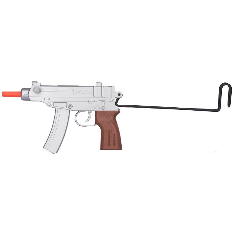 Everest UK ARMS Airsoft M37AS Series Scorpion Spring Pistol w/ Folding Stock - SILVER - $7.44 at Everest