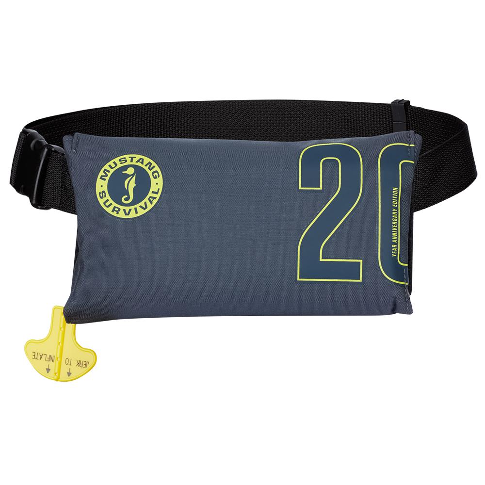 Everest Mustang 20th Anniversary Inflatable Belt Pack PFD - Admiral Grey - $117.69 at Everest