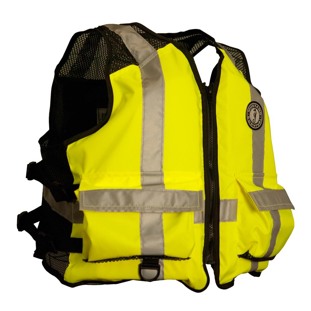 Everest Mustang High Visibility Industrial Mesh Vest - SM/MED - Yellow/Black - $138.10 at Everest