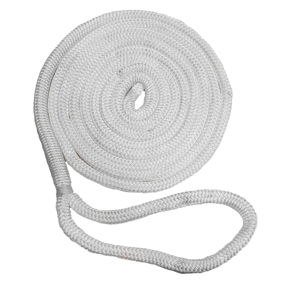 Everest New England Ropes 5/8 x 35' Nylon Double Braid Dock Line - White - $135.61 at Everest