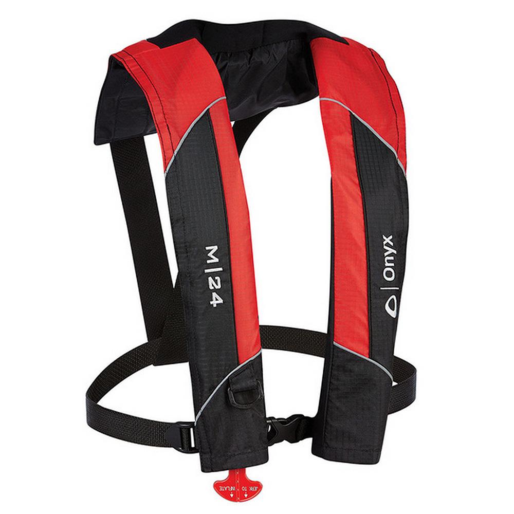 Everest Onyx M-24 Manual Inflatable Life Jacket PFD - Red - $149.79 at Everest