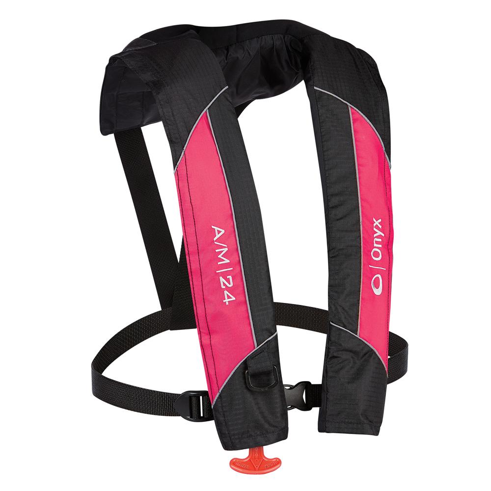 Everest Onyx A/M-24 Automatic/Manual Inflatable PFD Life Jacket - Pink - $171.19 at Everest
