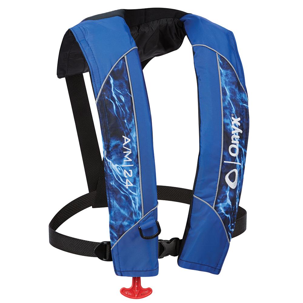 Everest Onyx A/M-24 Automatic/Manual Inflatable Life Jacket (PFD) - Mossy Oak Elements - $203.29 at Everest