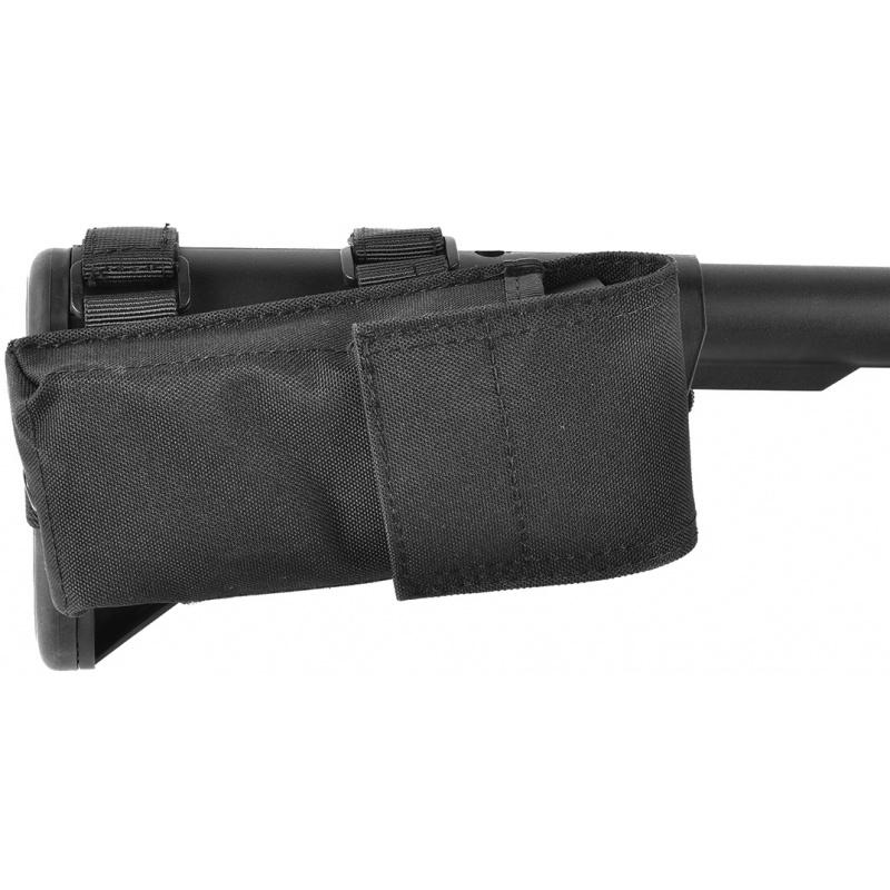 TMC 600D M4/M16 Single Rifle Buttstock Magazine Battery Pouch - BLACK