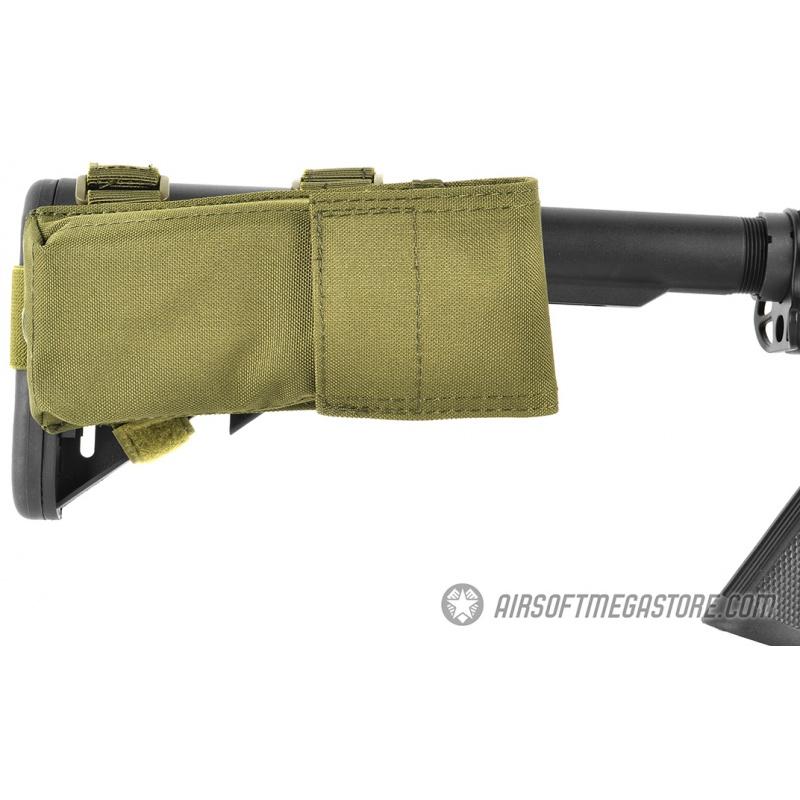Everest TMC 600D M4/M16 Single Rifle Buttstock Magazine Battery Pouch - OD - $10.65 at Everest