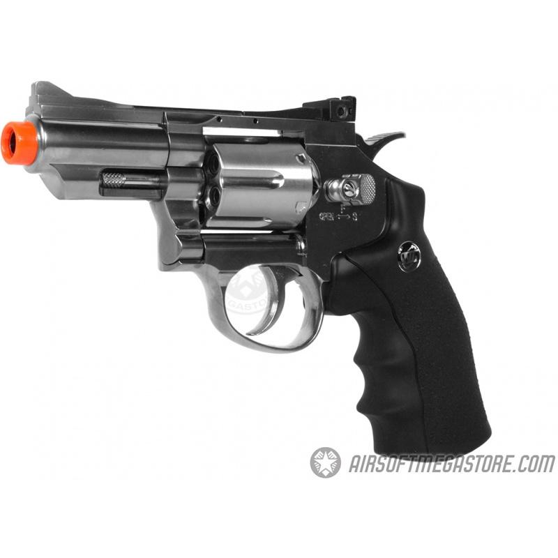 Everest WG Sport 708 Compact 2.5 Airsoft CO2 Revolver Pistol - SILVER - $105.88 at Everest