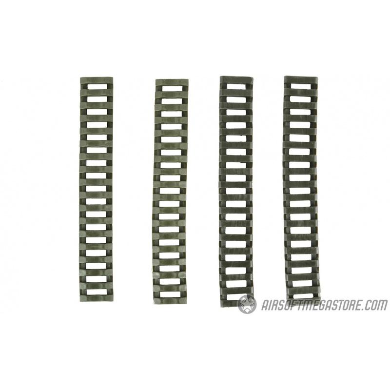 Everest DBoys 7 in. Tactical Airsoft 20mm Rubber Rail Covers x4 - OD - $6.85 at Everest