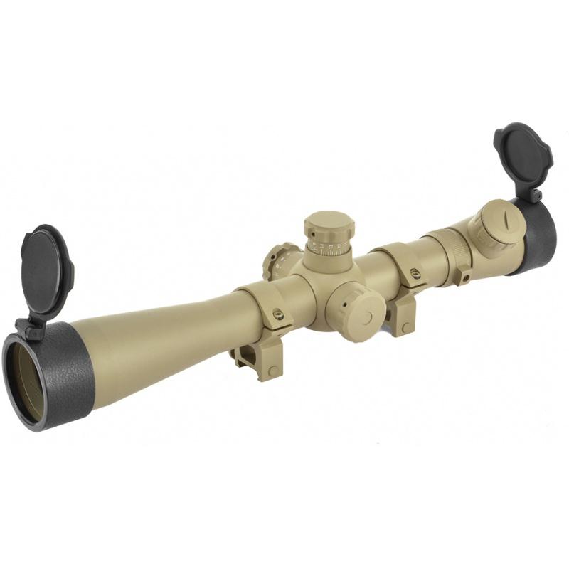 Element 3-10x40E-SF Magnified Side Focus Airsoft Rifle Scope - TAN