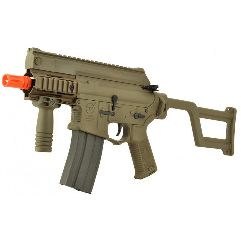 Everest ARES Amoeba M4 CCR Airsoft CQB Machine Pistol AEG Gun w/ EFCS - TAN - $224.65 at Everest