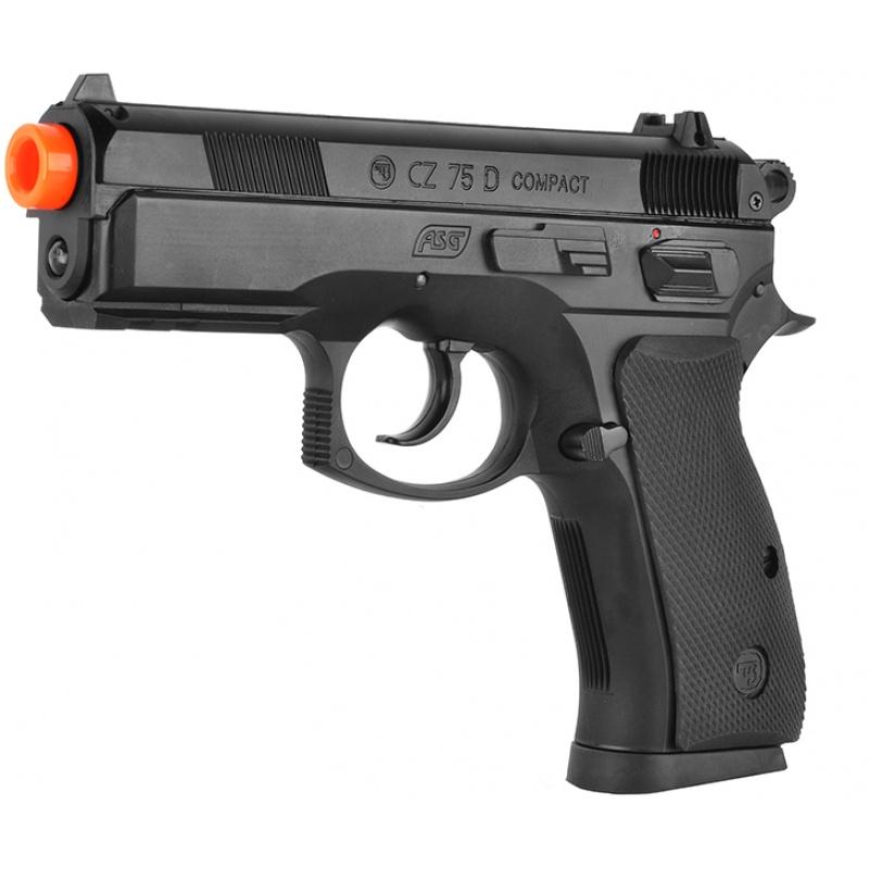 Everest ASG Licensed CZ 75D Compact Spring Airsoft Pistol w/ Accessory Rail - $21.35 at Everest