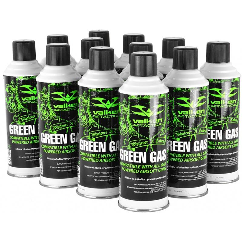Everest Valken Tactical 12-Pack 8oz Green Gas Case for Airsoft Guns (Hazmat Fee Included In Price) - $123.04 at Everest
