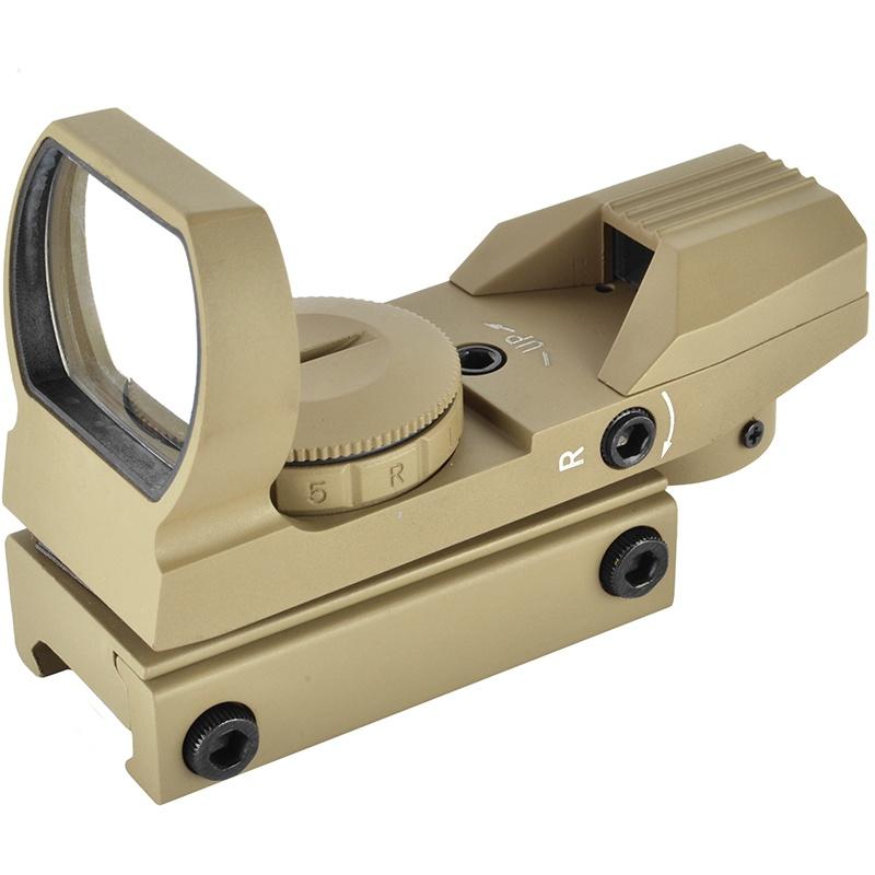 Everest NcStar 4-Reticle Green / Red Reflex Rail-Mounted Sight - TAN - $65.26 at Everest
