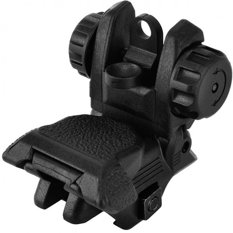 Everest ICS CXP Series M4 / M16 Airsoft Flip-Up Rear Iron Sight - BLACK - $21.35 at Everest