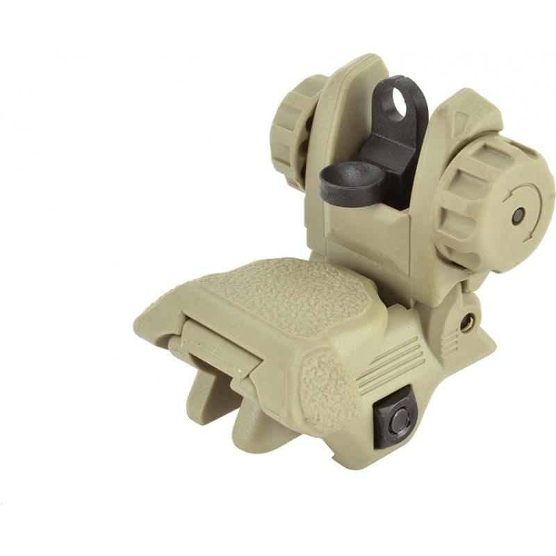 Everest ICS CXP Series M4 / M16 Airsoft Flip-Up Rear Iron Sight - TAN - $20.28 at Everest